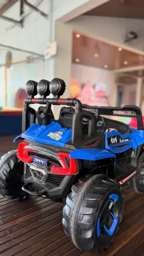 Carro Elétrico Quadriciclo Jipe 4x4 Cross Infantil Para 2 Crianças