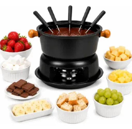 Kit Aparelho De Fondue Clink 12 Peças Completo Até 6 Pessoas Novo, na caixa e sem uso.