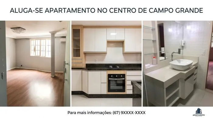 Apartamento no centro de campo grande