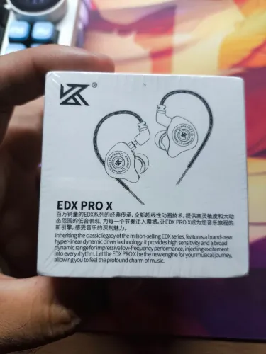 Fone KZ EDX PRO X preto COM MIC (LACRADO)