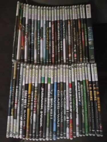 Lote com 50 jogos Xbox 360