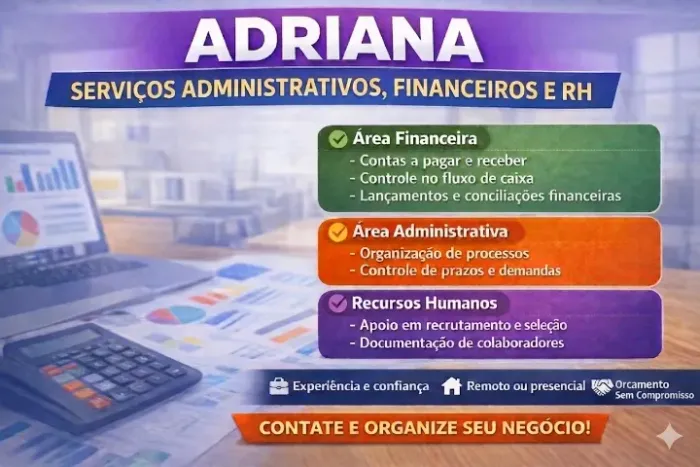Serviços Administrativos, Financeiros e RH - Profissional Experiente