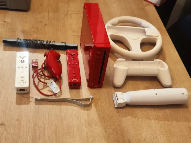 Nintendo Wii vermelho + guitarra