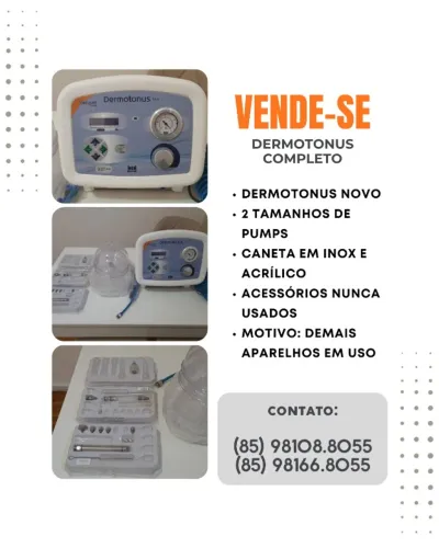 APARELHO DERMOTONUS SLIM IBRAMED - KIT COMPLETO PROFISSIONAL | ESTADO IMPECÁVEL
