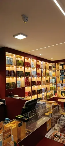 Planejado Marcenaria Marsala Interno Comercial Loja Cafeteria