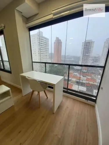 Studio com 1 dormitório para alugar, 35 m² por R$ 4.102,08/mês - Chácara Santo Antônio - S