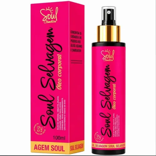 Óleo Corporal Rosa Mosqueta Clareador 100ml - Soul Selvagem
