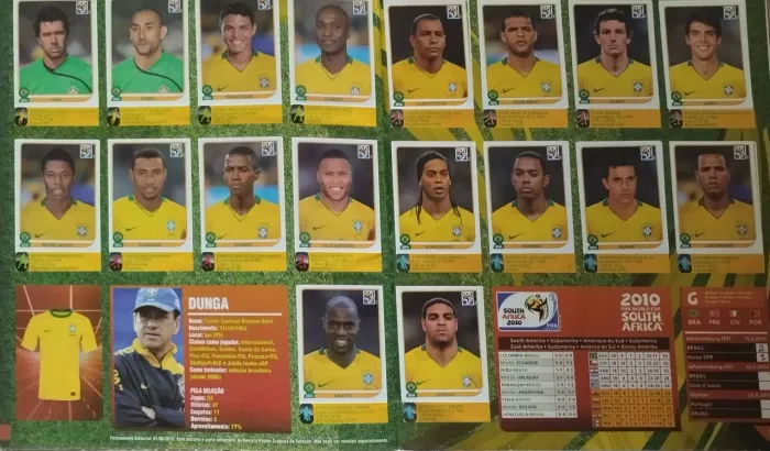 Álbum Figurinhas Copa 2010 completo 