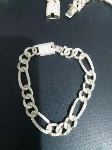 Kit pulseira e corrente em Prata 925