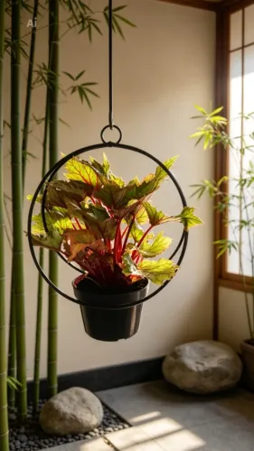 Suporte suspenso para kokedama ou plantas de vaso N 11
