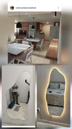 Espelhos novos com instalação