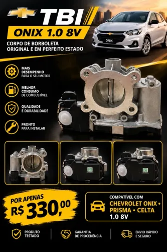 TBI ONIX, PRISMA E CELTA 1.0 8 Válvulas 