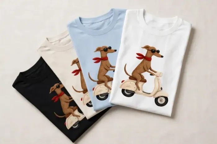 Camiseta Feminina Cachorro Dog Moto Estampada T-shirt