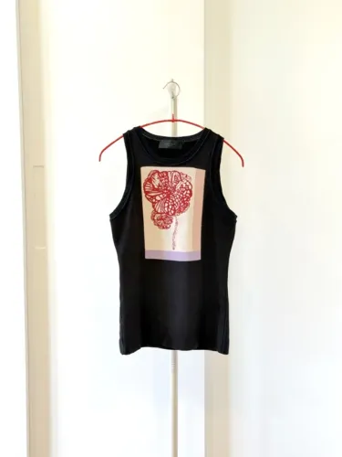 Regata floral preta Coven P