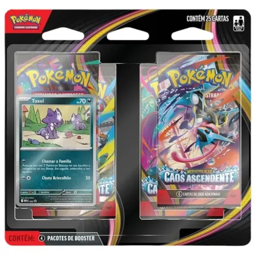 Blister Quadruplo Pokemon - Caos Ascedente Garanta o seu Blister Quádruplo da coleção
