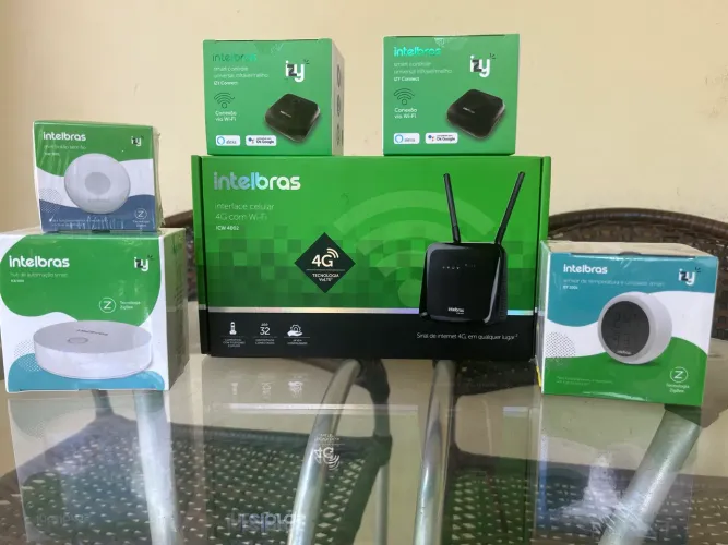 Kit Intelbras IZY + ICA 1001 + IST 1001 + ISM 1001 + ICW 4002 Lacrado