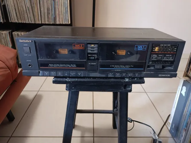 Tape Deck duplo Technics não Receiver Gradiente Marantz Sansui CCE Sony JVC Kenwood Akai