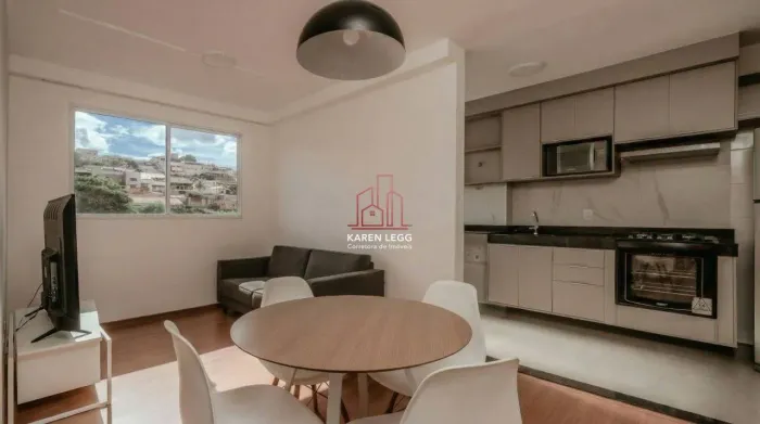 Apartamento com 2 dormitórios para alugar, 46 m² por R$ 4.417,00/mês - Buritis - Belo Hori