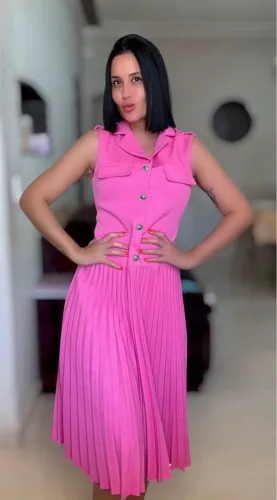 Vestido MOTF Rosa P/M