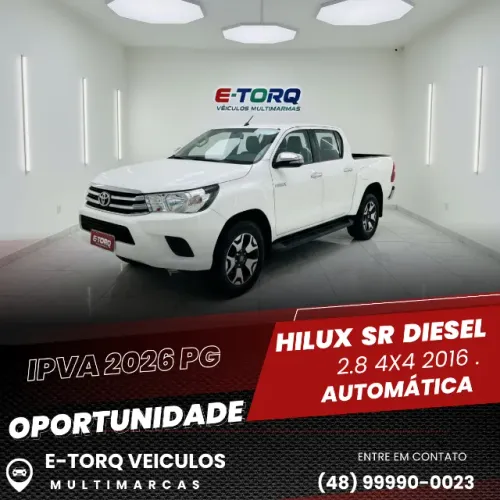 Toyota Hilux CD SR 4X4 2.8 TDI Diesel Aut. 2016