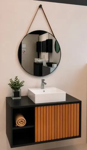 Armário Para Banheiro ou lavabo 100% MDF Mais Cuba a Pronta Entrega
