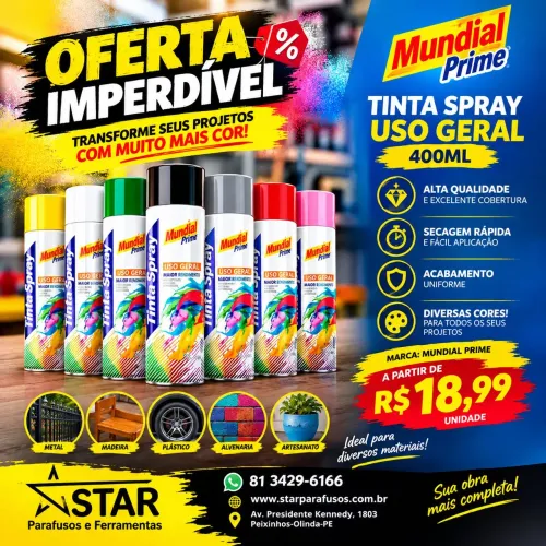 TINTA SPRAY 400ML