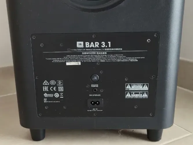JBL Bar 3.1 SoundBar com subwoofer