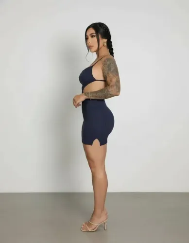 Vestido Curto Costa Nua