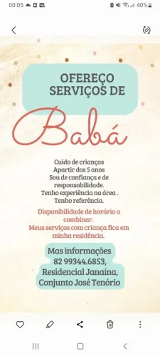 Cuidadora de criança