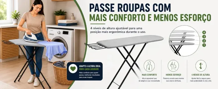 Tábua - Mesa de passar ROUPA ( produto NOVO-na embalagem , sem uso)