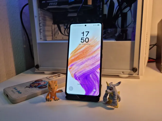 Galaxy A53 5G com 8 Gigas de Ram e 128 Gigas de Armazenamento