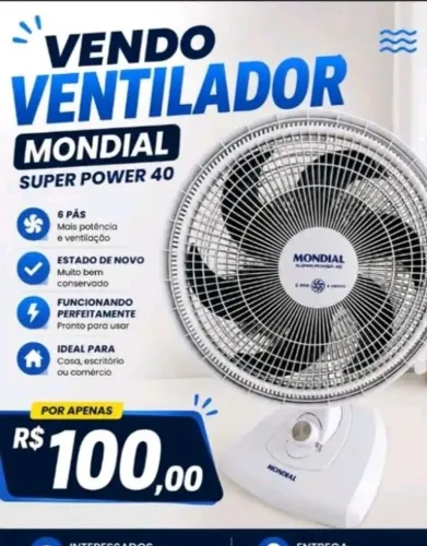 Vendo um ventilador 
