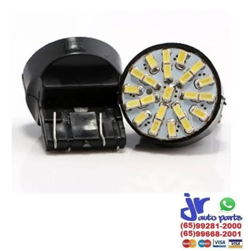 Lâmpada LED 2 Polos Trava Reta T20 22 LEDs 12V