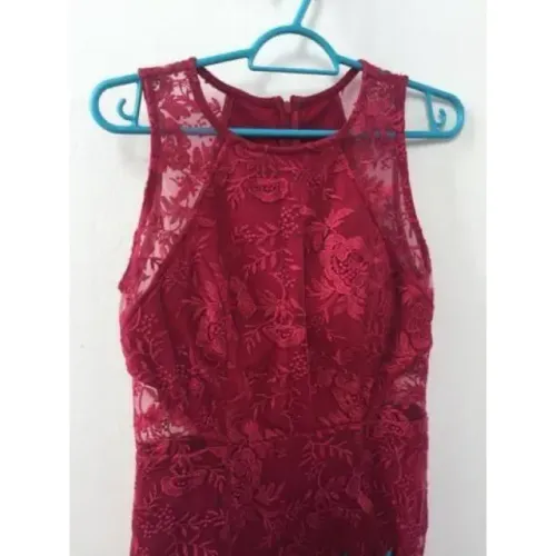 Vestido de Festa Vermelho Masala Sereia Casamento Madrinha Formatura