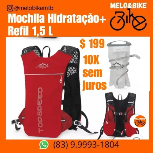 Mochila de Hidratação com Refil 1,5 LITROS