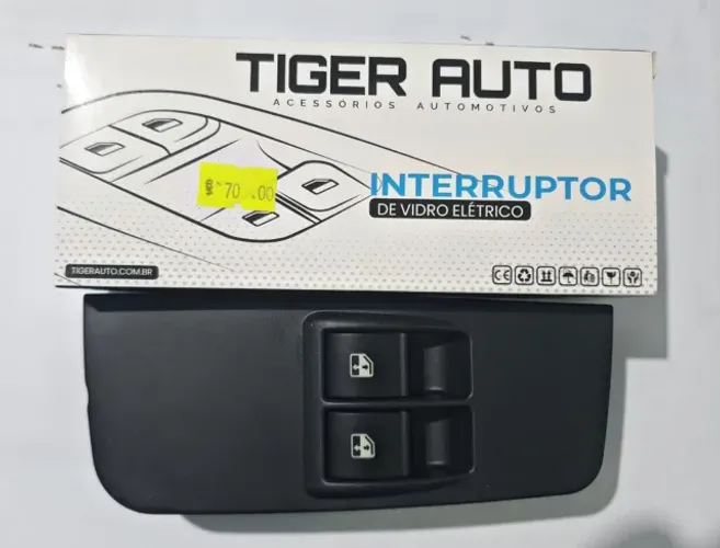 Interruptor de Vidro Elétrico para o Fiat Pálio Novo (Direito e Esquerdo) Duplo