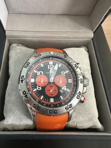 Nautica Relogio Masculino - N14538g -aço inoxidável 