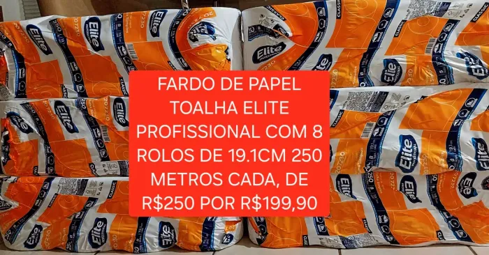 FARDO DE PAPEL TOALHA ELITE PROFISSIONAL 
