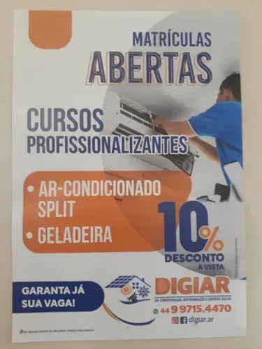 Curso profissionalizante - instalação de ar condicionado.