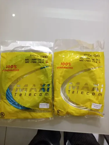 20 Cabos de rede CAT6 Crimpado Rj45, padrão UTP PATCH.