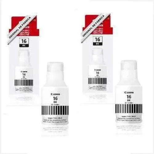 Refil Canon GI-16 Preto Original Para Canon GX6010, GX7010, GX5010 - CX 1 UN 167 ML