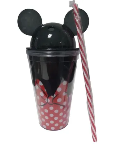 Copo Minnie -  Com Canudo
