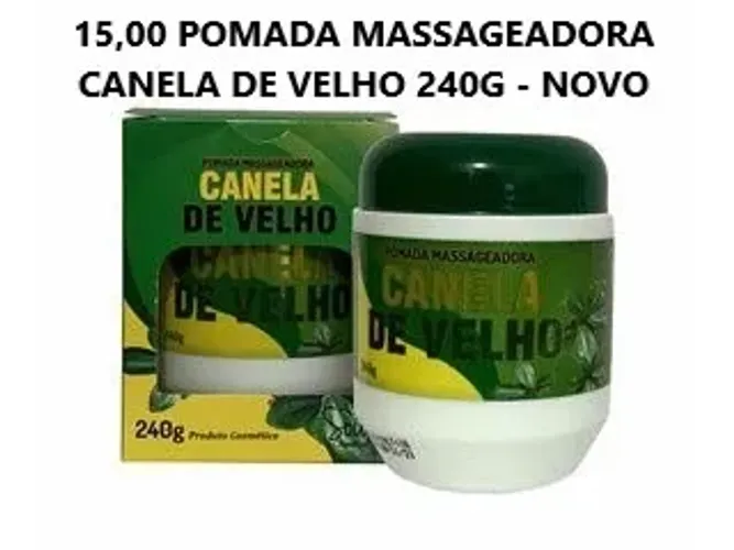 POMADA MASSAGEADORA CANELA DE VELHO 240G - Novo
