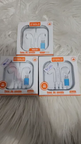 Fone de ouvido para iPhone - Á Gold