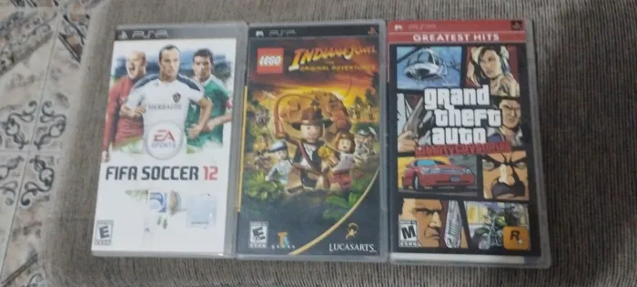 3 Jogos PSP - Indiana Jones e Grand Theft Auto
