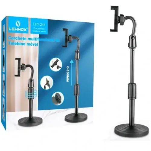 Suporte de mesa para smartphones 360 graus 35cm Lehmox - LEY-241