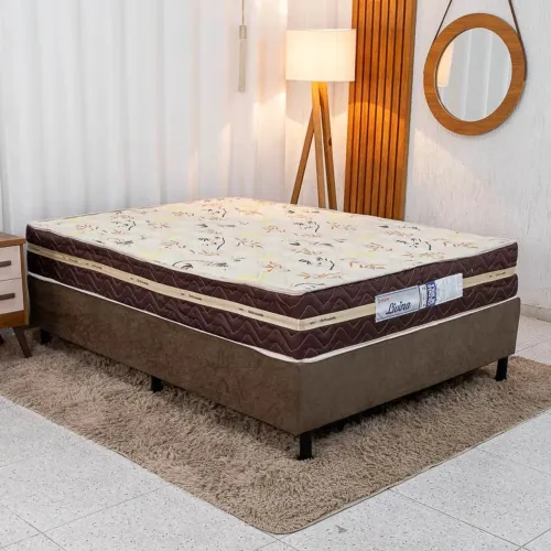 Colchão Casal Livina Molas Ensacadas + Base Box OFERTA rf65