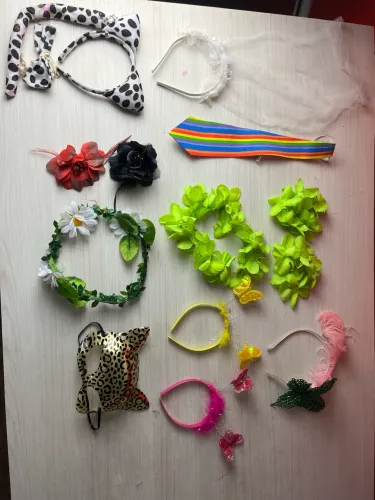 Lote de acessórios para fantasias réveillon