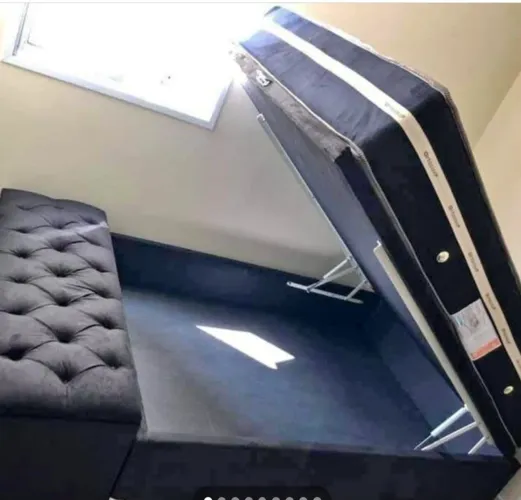 Cama Box com Baú e Colchão Orthocrin