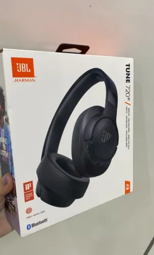 Fone De Ouvido Jbl Tune 720bt Bluetooth, Sem Fio, Graves Poderosos, Conforto Sem igual